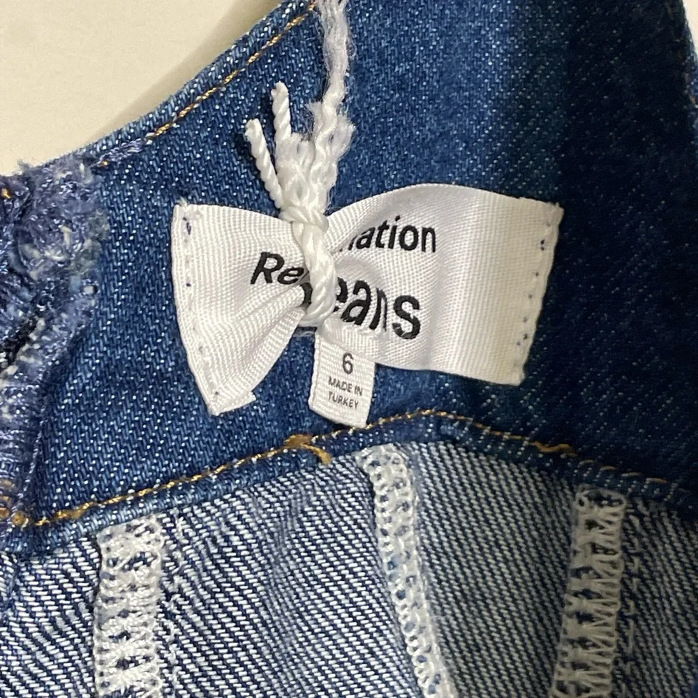 REFORMATION Violet Denim Mini Dress - Picture 7 of 10